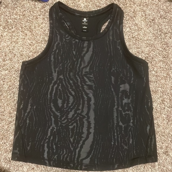 90 degrees black zebra high neck tank top - Picture 2 of 4